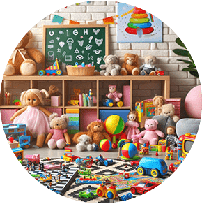 Banner promocional de Brinquedos e Jogos EEC Shops